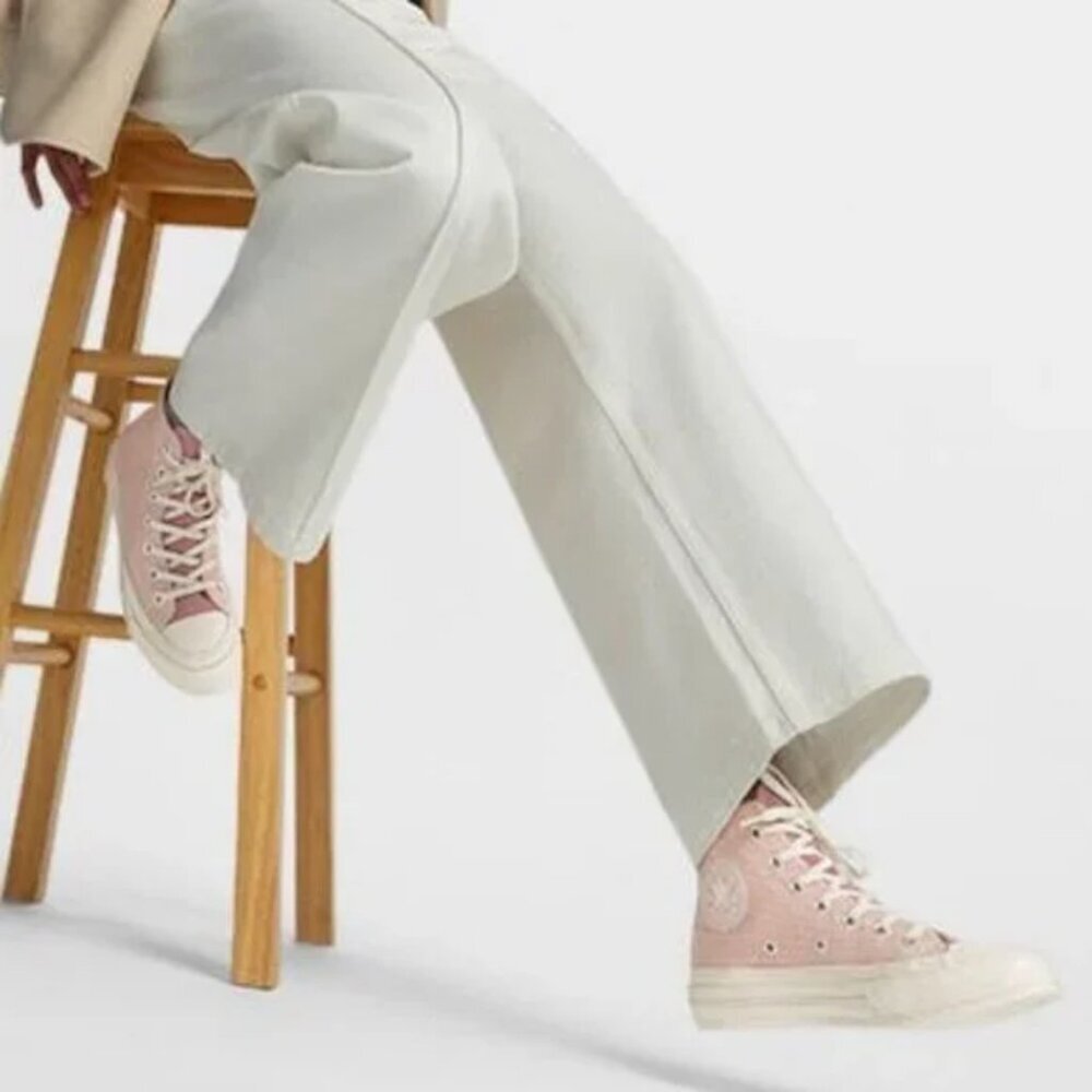 Converse Chuck 70 High Top All Star Sneakers Logo‎ Lace Up Pink (Size 8) - Picture 14 of 15